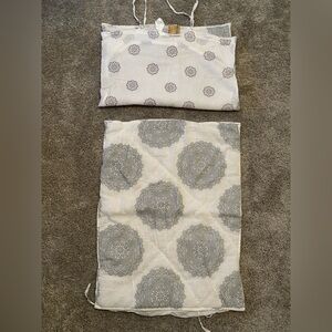 Elegant Gray Patterned Pillow Cover Set